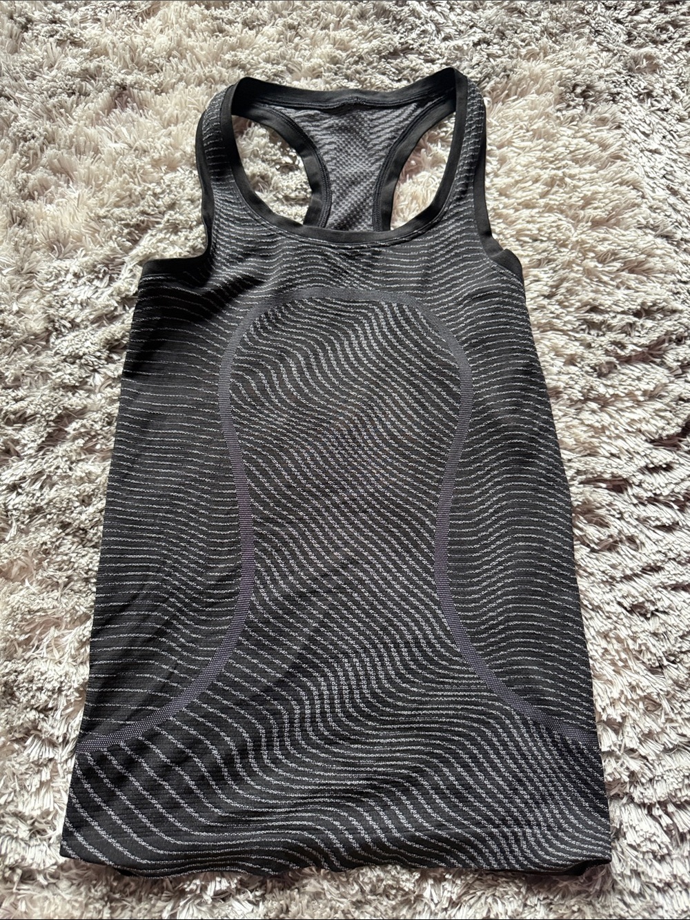 Lululemon Women’s Black and Gray Tanktop SW20